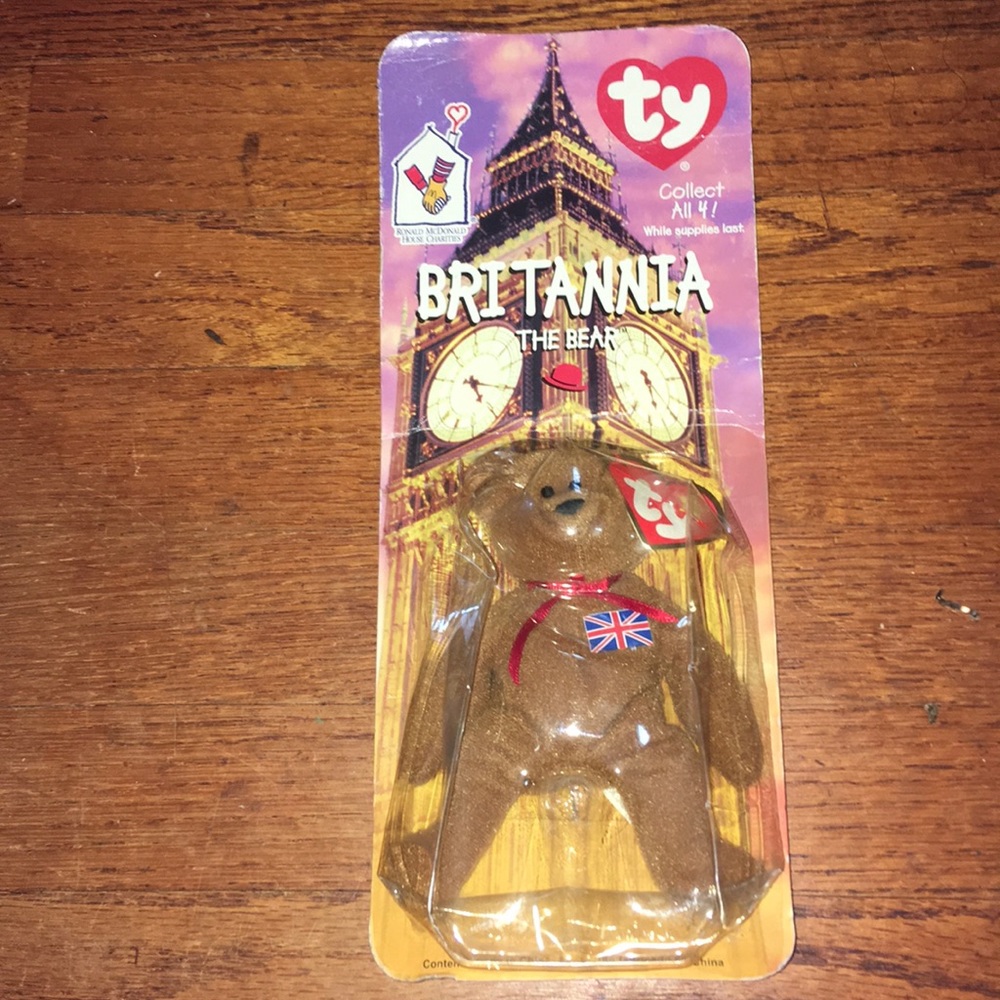 Rare BNWB British Britannia Beanie Baby